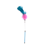 GimCat lanksti lazdelė katėms su plunksnomis ir varpeliais, 48 cm
