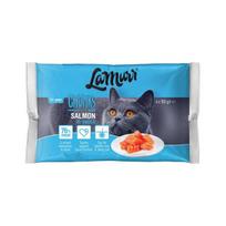 La Murr konservuotas kačių ėdalas su lašiša padaže, 4 x 100 g