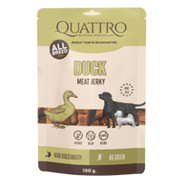 Quattro Jerky Duck Protein Bar pašaro papildas suaugusiems šunims, 130 g