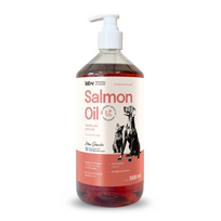 Lab-V 100 % lašišų aliejus šunims ir katėms, tobulam kailiui ir odai, 1000 ml
