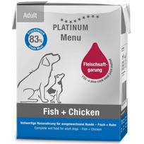 Platinum Menu paštetas šunims su žuvimi ir vištiena, 375 g
