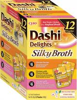 Inaba Dashi Delights Silky Broth Chicken and salmon mix - wet cat food - 12x40g