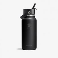 Hydro Flask 946ml Wide Flex Straw Cap Black (W32CFS001 Gertuvės)