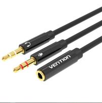 CABLE AUDIO 2X3.5MM TO 3.5MM/0.3M BBTBY VENTION  BBTBY 6922794738959