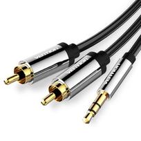 CABLE AUDIO 3.5MM TO 2XRCA/2M BCFBH VENTION  BCFBH 6922794734364