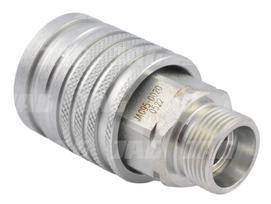 JAG95-0020 Hidraulinė greita jungtis PUSH-PULL – lizdas su išoriniu sriegiu, DN12,5, M22X1,5, ISO7241-A