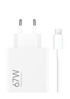 Xiaomi 67W HyperCharger Combo Type A Charger MDY-12 + USB-C Data Cable 6.2A White, BHR6035EU