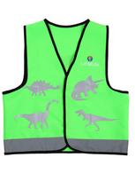 Šviesą atspindinti vaikiška liemenė LittleLife Hi Vis Green Dinosaur – S