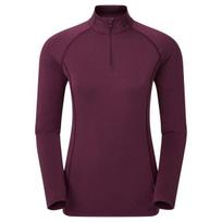 Moteriški termo marškinėliai Montane Fem Dart Thermo Zip Neck – Juoda – M