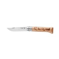 Kišeninis peilis dekoruota rankena Opinel Nr.8 Stainless Steel Engraving Hiking