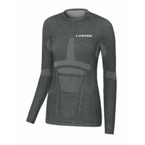 Moteriški termo marškinėliai Lorpen Taku L/S T-Shirt W – Pilka – S