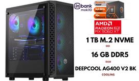 Stacionarus kompiuteris | RYZEN 5 7500F, DDR5 16GB 6000MHz, NVME M.2 SSD 1TB, RX 9060 XT 16GB