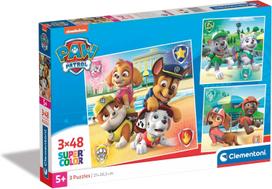 CLEMENTONI dėlionė Square Paw Patrol, 3x48 det.,  25301
