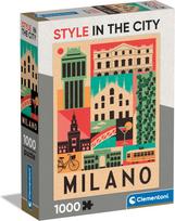 CLEMENTONI dėlionė Style In The City Milano, 1000 det., 39842