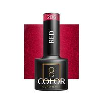 OCHO NAILS hibridinis nagų lakas Red 206, 5 g