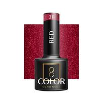 OCHO NAILS hibridinis nagų lakas Red 211, 5 g