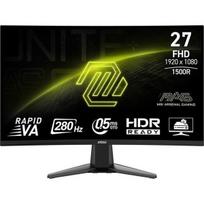 Monitorius MSI|MAG 276CXF|27"|Curved|Matte|Panel VA|1920x1080|16:9|280 Hz|0.5 ms|Colour Black|MAG276CXF