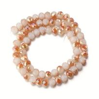 1 Gija Briaunuotų Apvalių Stiklo Karoliukų Papuošalams Kurti Rivex, 10 mm (apie 58 vnt.)