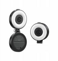 Lampa Lampka Led + Lusterko Magnes Magsafe Do u Selfie Vlog Ulanzi / Lm23 / Black | SB11282 | 6974774335917