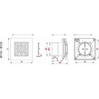 Ventiliatorius AWENTA vonios kambariui Awenta WPAB110ZT Pulsar fi100mm 110 m3/h 9W 230V su laikmačiu ir atbuliniu vožtuvu white | WPAB110ZT | 5905033305625