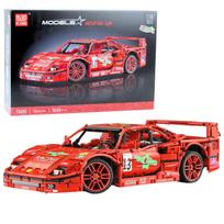 Konstruktorius sportinis lenktyninis automobilis raudonas 1:10 2688 dalių