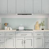 Virtuvės užpakalinė plokštė 2 pcs Balta 100 x 50 cm