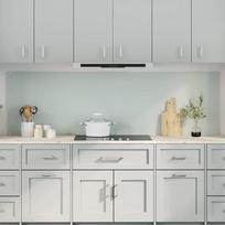 Virtuvės užpakalinė plokštė 2 pcs Balta 100 x 60 cm