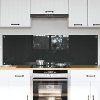 Virtuvės užpakalinė plokštė 2 pcs Tamsiai pilka 80 x 50 cm