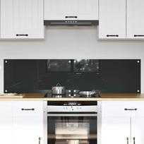 Virtuvės užpakalinė plokštė 2 pcs Tamsiai pilka 80 x 40 cm