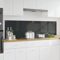 Virtuvės užpakalinė plokštė 2 pcs Tamsiai pilka 90 x 50 cm