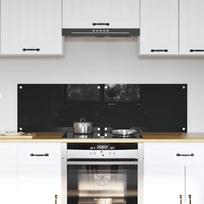 Virtuvės užpakalinė plokštė 2 pcs Juoda 70 x 40 cm