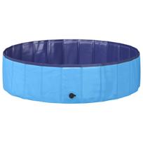Sulankstomas šunų plaukimo baseinas Mėlynas 120 x 120 x 30 cm PVC