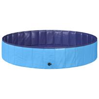 Sulankstomas šunų plaukimo baseinas Mėlynas 160 x 160 x 30 cm PVC