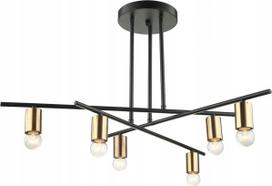 Pakabinamas šviestuvas Italux modernus pramoninis NORMANI MDM3658/6 BK+BRO 6xE27 Italux | MDM3658/6 BK+BRO | 5900644435983