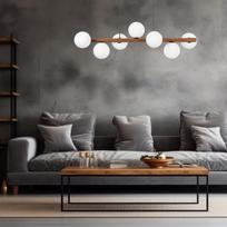TK Lighting Estera 10272 pakabinamas šviestuvas 7x6W G9 walnut/white | 10272 | 5906135102723