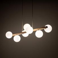 TK Lighting Estera 5905 pakabinamas šviestuvas 7x6W G9 medinis/baltas | 5905 | 5901780559052