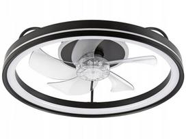 Lamkur Fargo 49892 lubinis ventiliatoriaus šviestuvas 1x37W LED 3000K 4000 lm Black | 49892 | 5907687449892