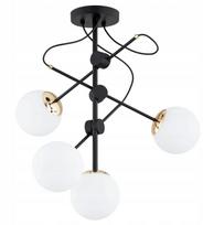 Lubinis LED šviestuvas Olimp Alfa 63357 4xE14 Black/Gold | 63357 | 5900458633575