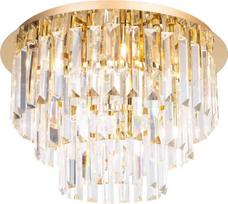 Sieninis šviestuvas MAXlight glamour MONACO C0205 Maxlight krištolinis į miegamąjį gold | C0205 | 5903351010405