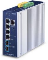 Switch Planet PLANET IP30 Industrial L3 4-Port Zarządzany 2.5G Ethernet (100/1000/2500) Aluminium, Niebieski | IGS-6325-4T2X | 4711605286879