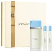 Kvepalų dovanų rinkinys Dolce & Gabbana Light Blue 3 dalių EDT 100 ml + 2 x 10 ml