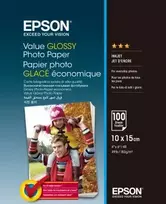 EPSON Value Glossy Photo Paper, 10 x 15 cm, 100 lapų