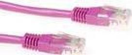 ACT Pink 7 meter U/UTP CAT6 patch cable with RJ45 connectors. Cat6 u/utp pink 7.00m (IB1807)