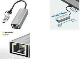 LogiLink UA0238B - Netzwerkkarte USB-A C 1x RJ45 - Schnittstellenkarte - 1.000Mbps (UA0238B)