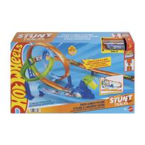 HOT WHEELS STUNT TRACKS rinkinys – Dvigubos kilpos iššūkis