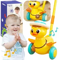 WOOPIE Stick Pusher Duck garso ir šviesos efektai