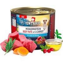 Ontario Monoproteino konservai šunims su jautiena ir morkomis, 200 g