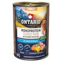 Ontario Monoproteino konservai šunims su kalakutiena ir saldžiosiomis bulvėmis, 400 g