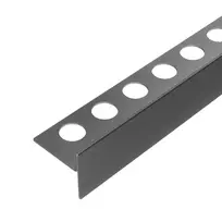 Grindinis dušo nuolydžio profilis Balneo Floor Strip kairinis/dešininis - 170cm - Gun metal - Kairinė