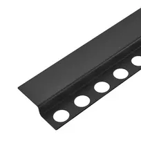Dušo grindų nuolydžio juosta priekinė Balneo Floor Strip 130cm - 130cm - Juoda - Priekinis